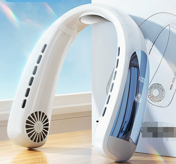 CoolWave™ NeckBreeze -Draagbare Nekventilator met LED Display | 30 Uur Verkoeling | 5 Standen