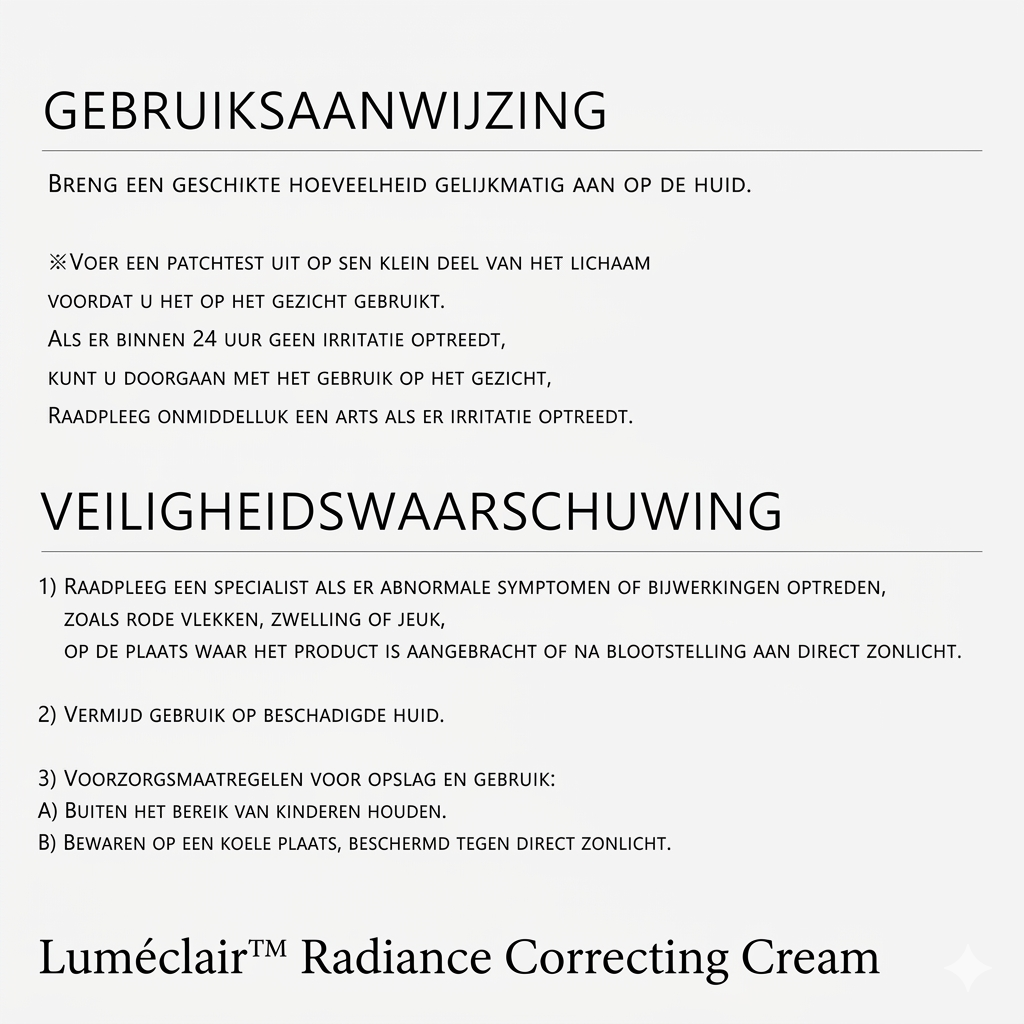 Luméclair™ Radiance Correcting Cream