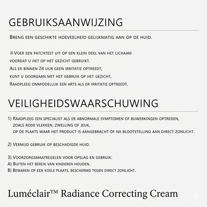 Luméclair™ Radiance Correcting Cream