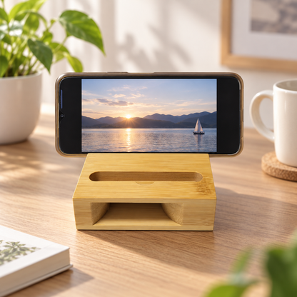 Acousta™– Houten Akoestische Telefoonversterker