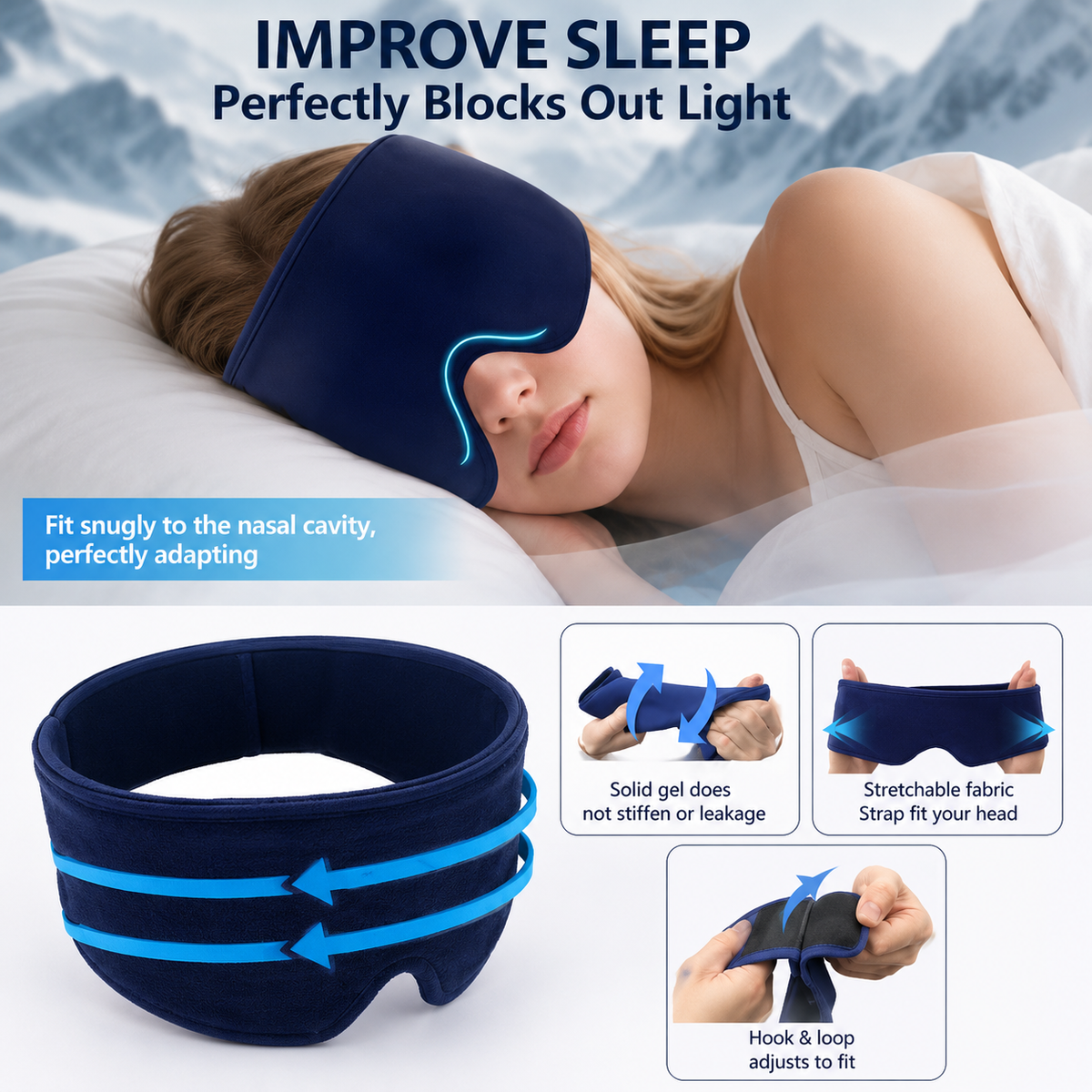 Nuvéra™ – Verstelbaar Warm & Koud Oogmasker
